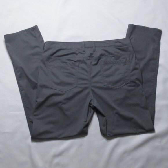PERRY ELLIS mens PANTS gray MOTION stretch QUICK DRY wrinkle resistant SIZE 35 - Picture 10 of 10